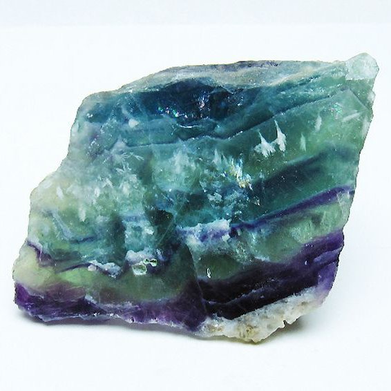 エンジェルフェザー フローライト 原石 [t599-2858]