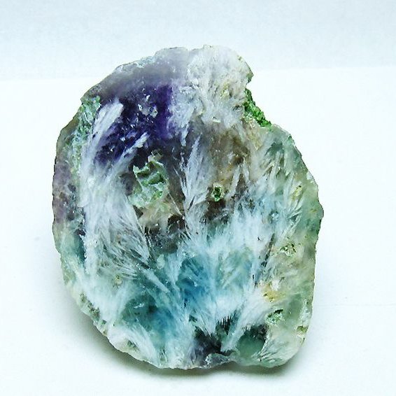 エンジェルフェザー フローライト 原石 [t599-2876]