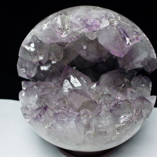 7.6Kg アメジスト笑口 丸玉 198mm [T602-1698]