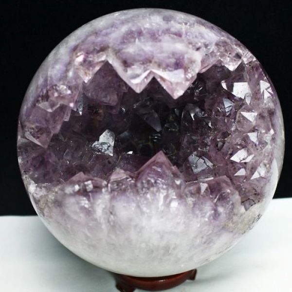 6.4Kg アメジスト笑口 丸玉 180mm [T602-1814]