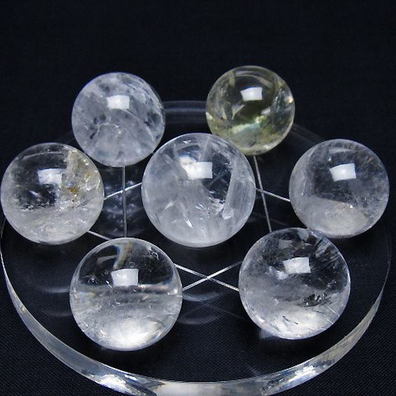 ヒマラヤ水晶 丸玉 七星陣 23mm [T602-2666]