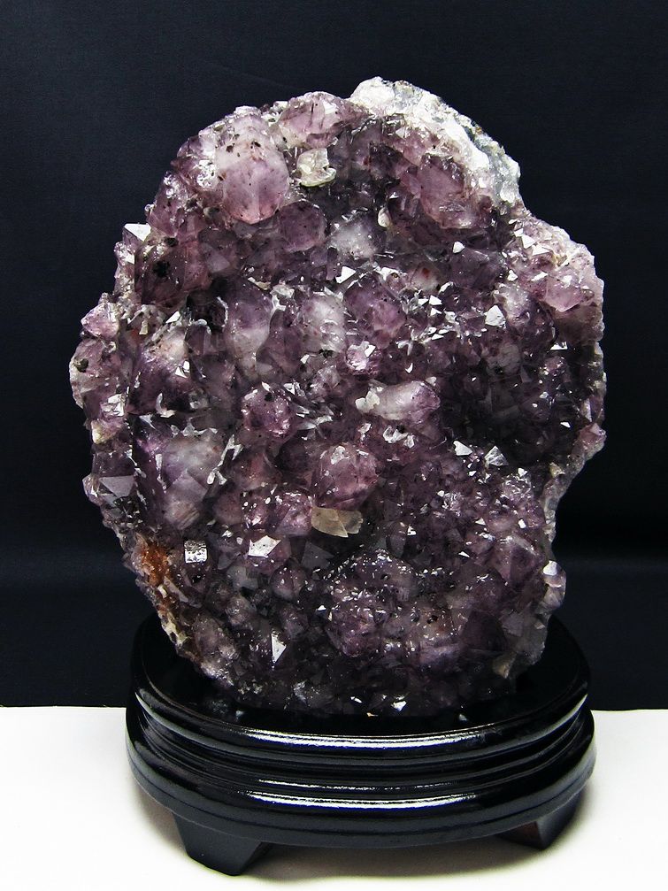 6.1Kg フラワーアメジスト カルサイト共生 クラスター [t603-9343]