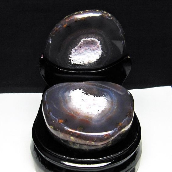 ペア水晶トレジャーメノウ[T604-6789]