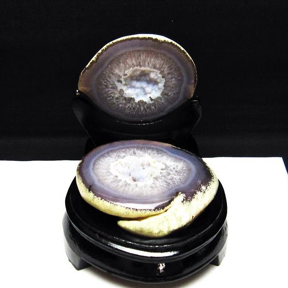 ペア水晶トレジャーメノウ[T604-7431]