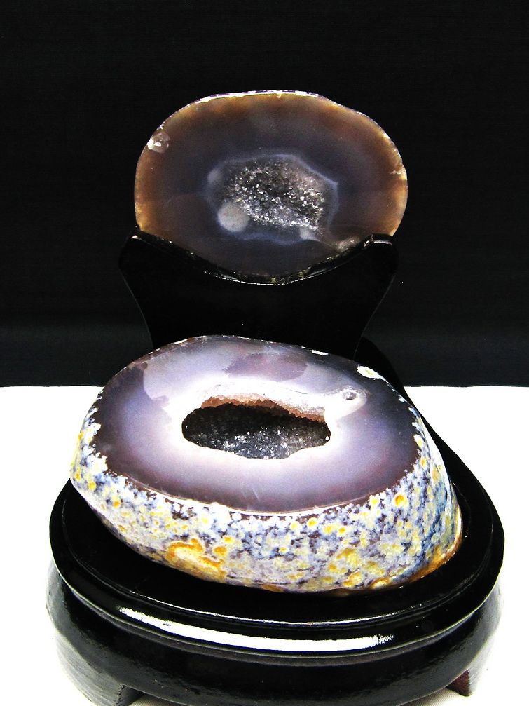 ペア水晶トレジャーメノウ[T604-7439]