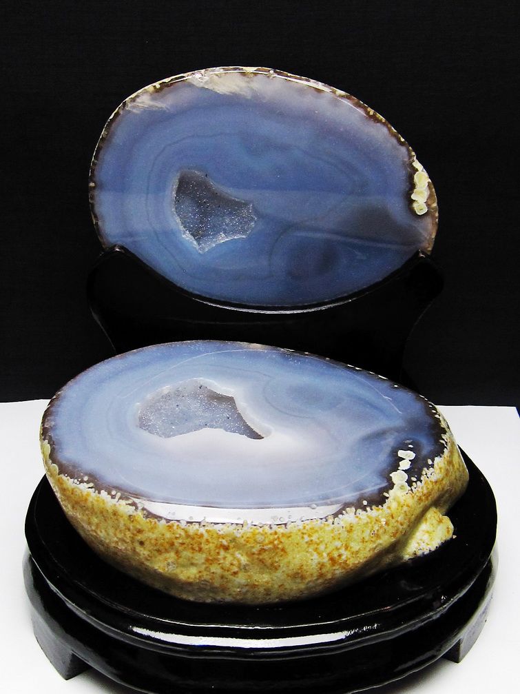 2.8Kg ペア水晶トレジャーメノウ [t604-7607]