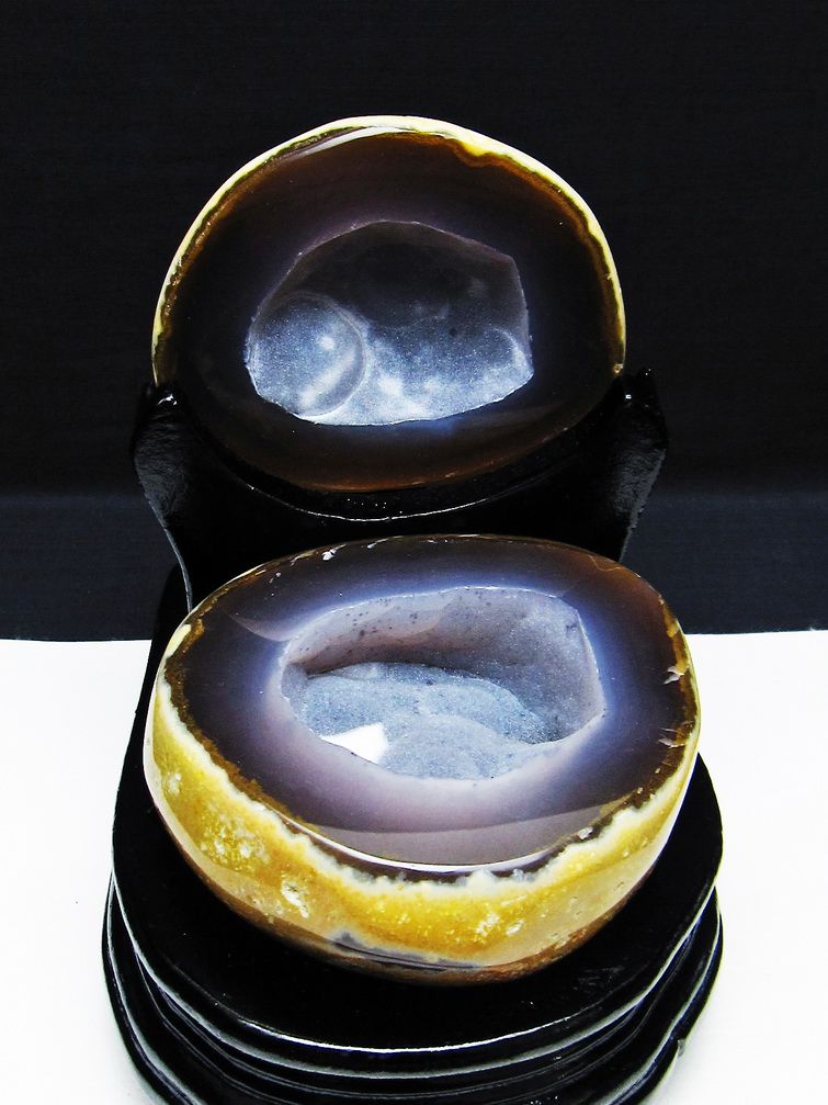 ペア水晶トレジャーメノウ[T604-7698]