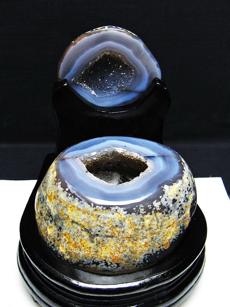 1.1Kg ペア水晶トレジャーメノウ[T604-7765]