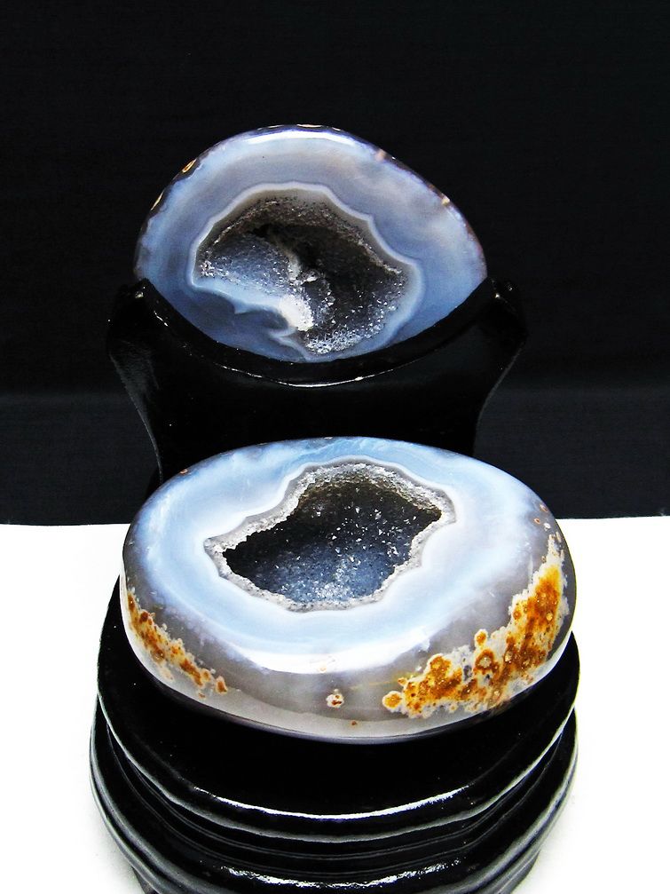 ペア水晶トレジャーメノウ[T604-7771]