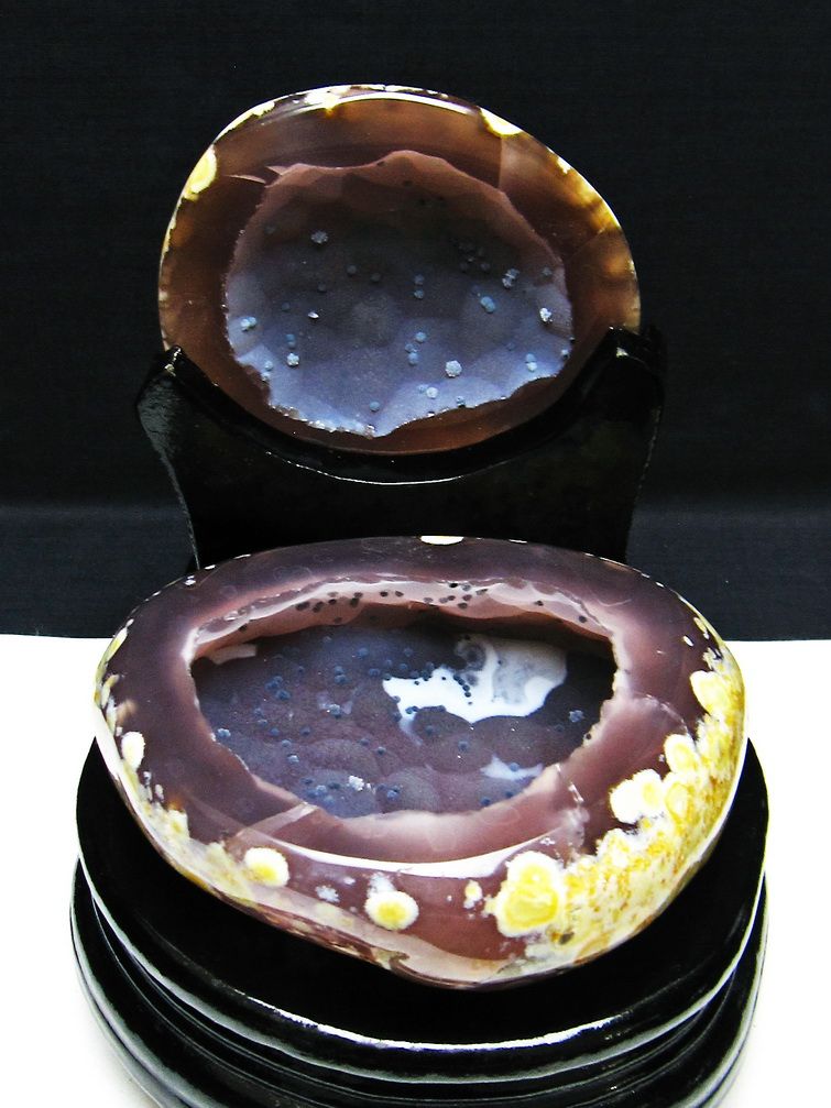 ペア水晶トレジャーメノウ[T604-7781]