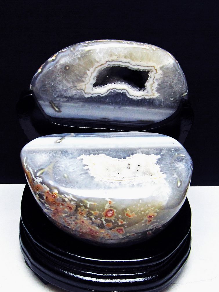 2.3Kg ペア水晶トレジャーメノウ [t604-7864]