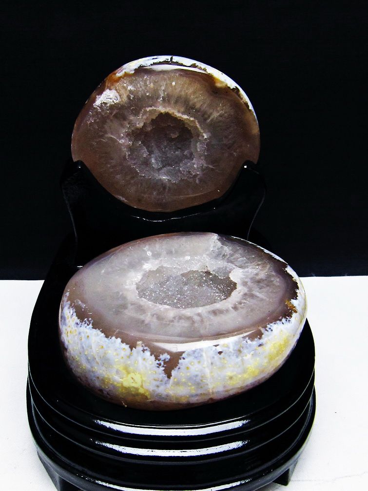 ペア水晶トレジャーメノウ [t604-7948]