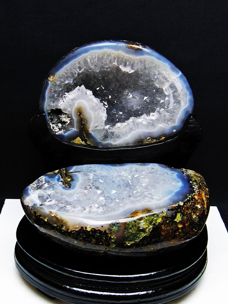 3.3Kg ペア水晶トレジャーメノウ [t604-7966]