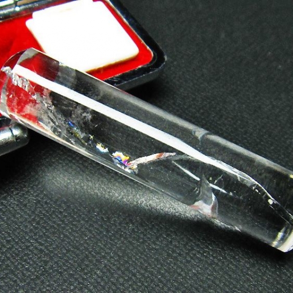 虹入り ヒマラヤ水晶 印材　 13mm [T607-197]