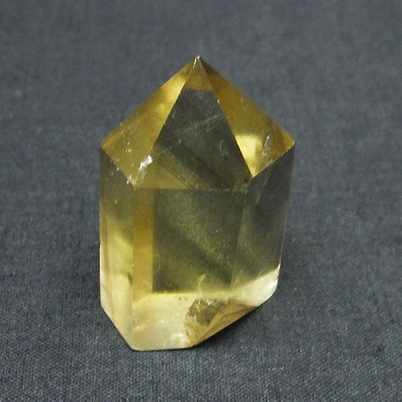 シトリン水晶ファントム 六角柱[T61-11578]