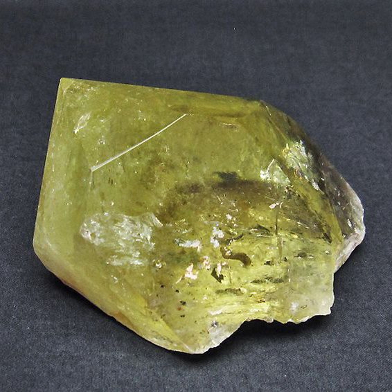 虹入り シトリン水晶ファントム 六角柱 [t61-12521]