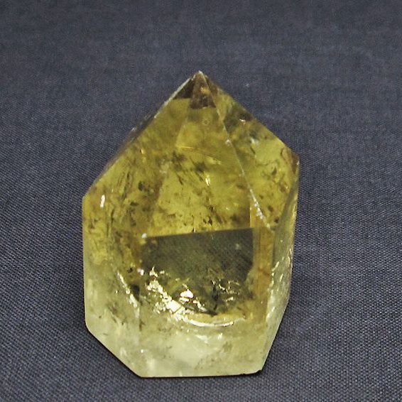 シトリン水晶 六角柱[T61-13494]