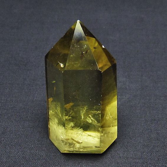 シトリン水晶ファントム 六角柱[T61-13507]
