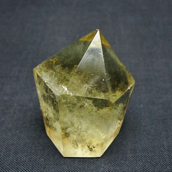 シトリン水晶 六角柱[T61-13989]
