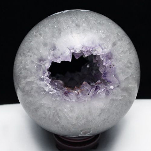 5.2Kg アメジスト笑口 丸玉 165mm [T610-11884]