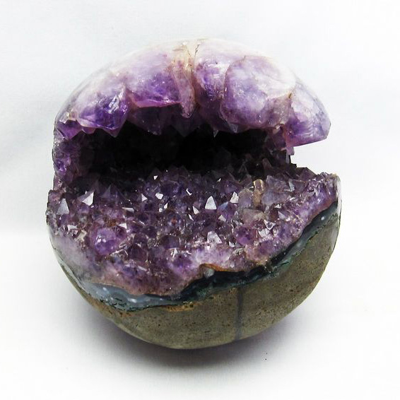 8Kg アメジスト笑口 丸玉 195mm [T610-11971]