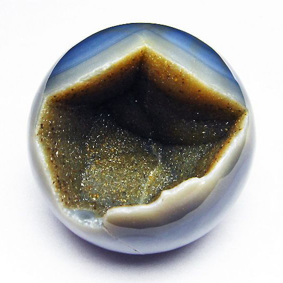 2.2Kg アゲート笑口 丸玉 128mm [T610-12047]