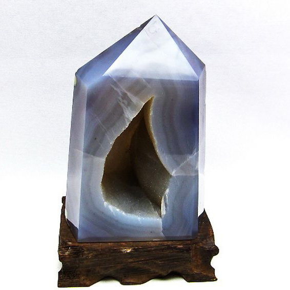 アゲート笑口 六角柱[T610-12089]