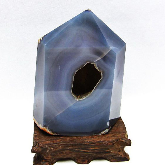 アゲート笑口 六角柱[T610-12095]