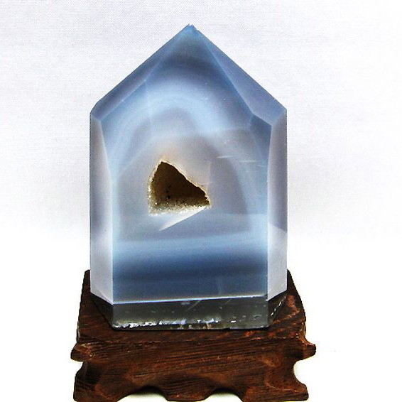 アゲート笑口 六角柱[T610-12098]