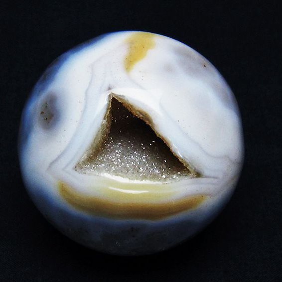 アゲート笑口  丸玉  49mm [T610-12267]