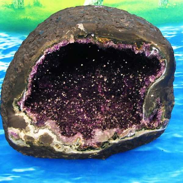 43.4Kg ウルグアイ産 サークルジオード アメジストドーム同梱不可[T611-6]