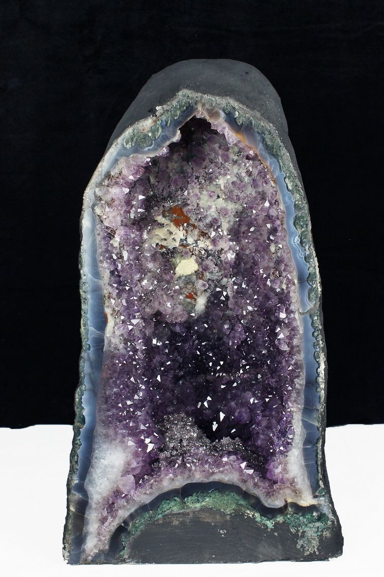 44.9Kg ブラジル産  フラワーアメジストドーム同梱不可[T611-9379]