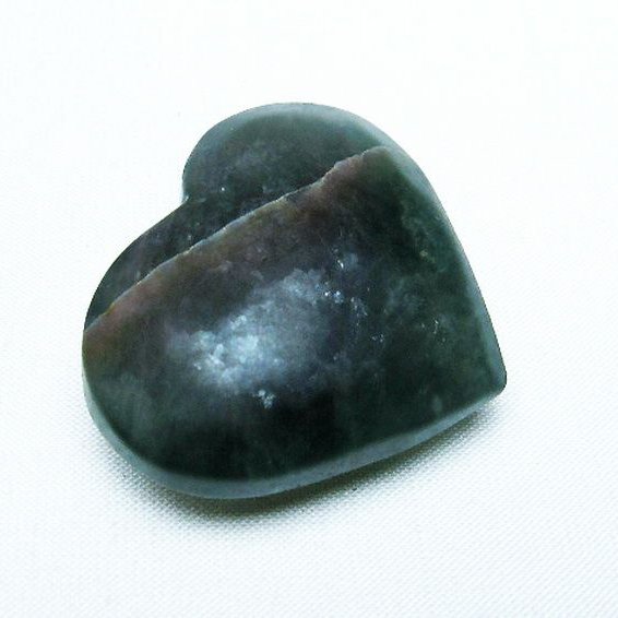 フローライトハート 置物[T613-1137]