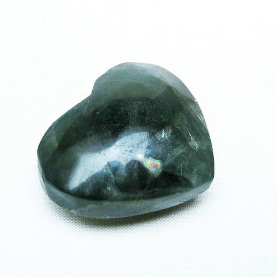 フローライトハート 置物[T613-1237]