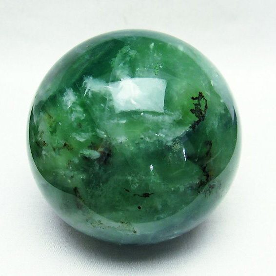 1.1Kg エンジェルフェザー フローライト 丸玉 88mm [T616-2878]