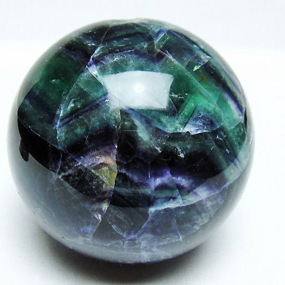 1.4Kg フローライト 丸玉 95mm [T616-4415]