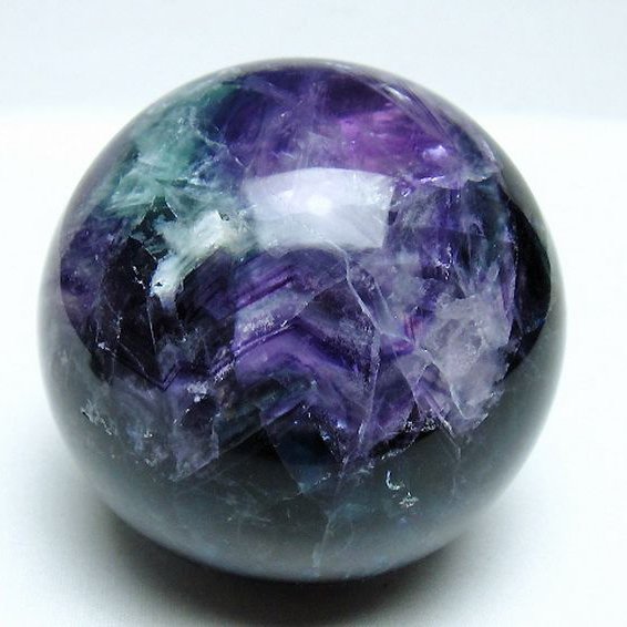 1.4Kg フローライト 丸玉 95mm [T616-4422]