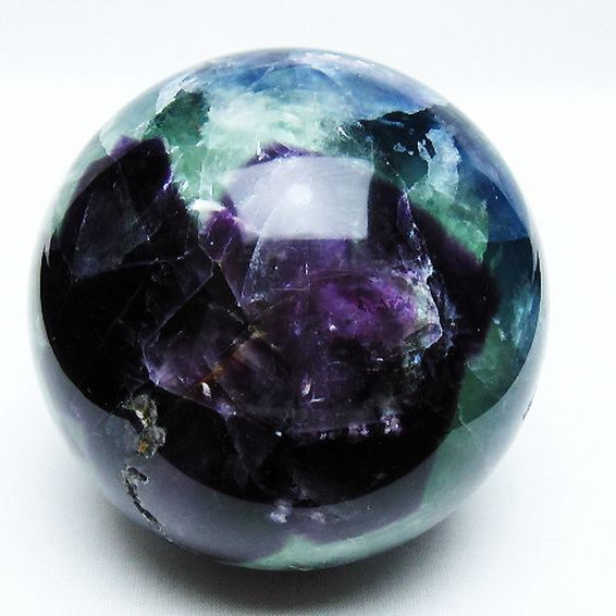 1.3Kg フローライト 丸玉 92mm [T616-4755]