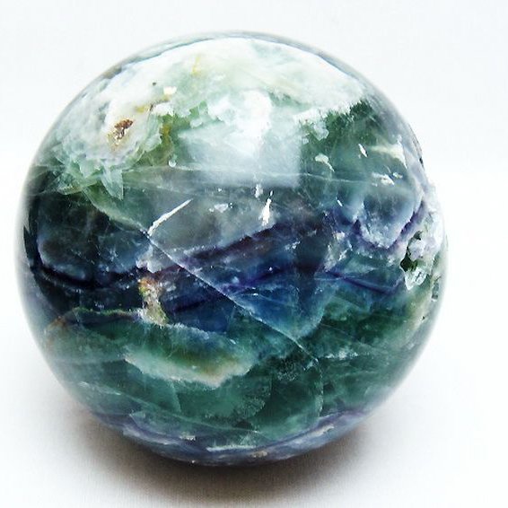 1.8Kg フローライト 丸玉 108mm [T616-4821]