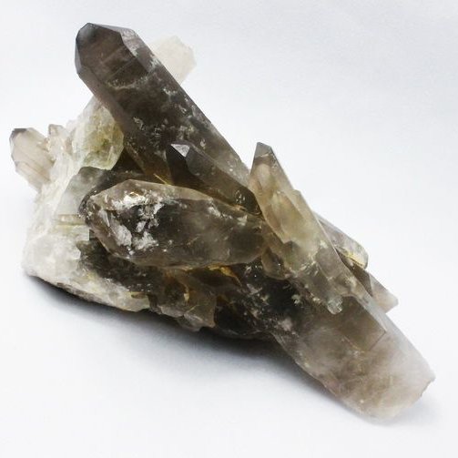 ブラジル産 モリオン 純天然 黒水晶 クラスター[T618-7070]