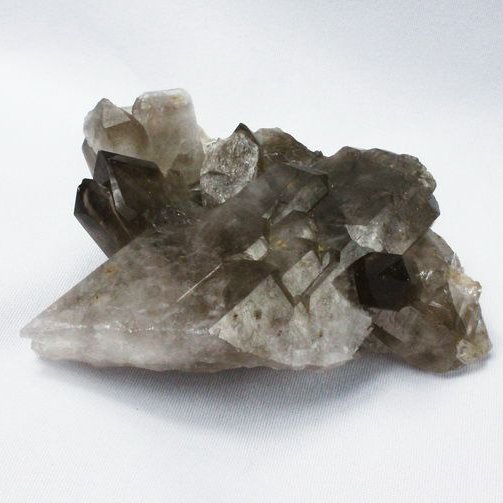 ブラジル産 モリオン 純天然 黒水晶 クラスター[T618-7077]