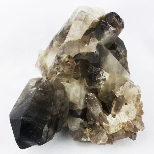 ブラジル産 モリオン 純天然 黒水晶 クラスター[T618-7098]