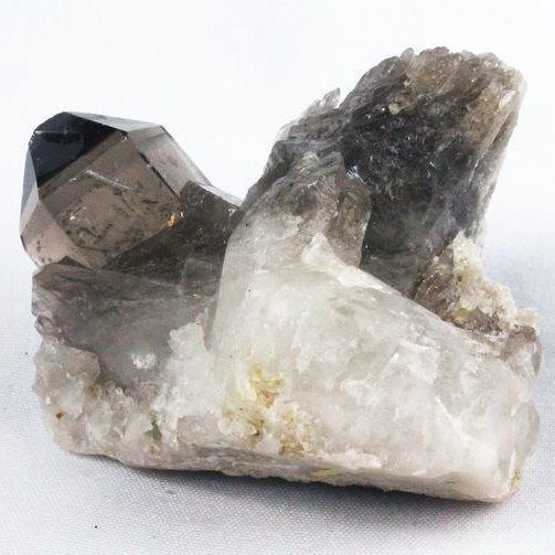 ブラジル産 モリオン 純天然 黒水晶 クラスター[T618-7133]