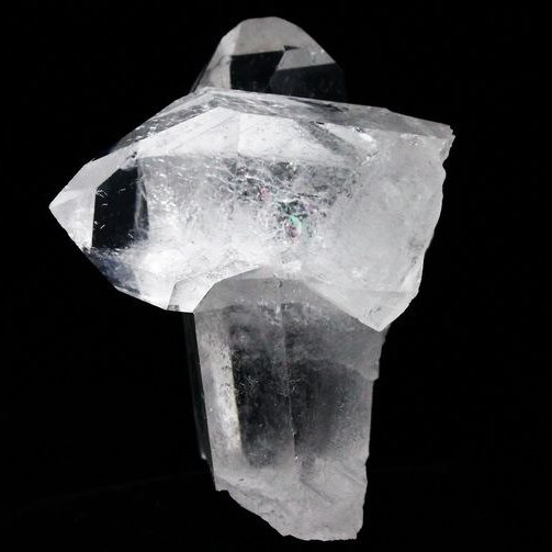 アーカンソー州産 クォーツインクォーツ 水晶 クラスター[T619-5040]