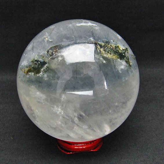 金針ルチル ガーデンファントム 丸玉 85mm [T62-13724]