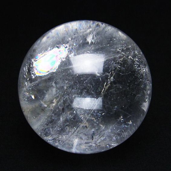 虹入り ヒマラヤ水晶 丸玉 52mm [T62-15022]