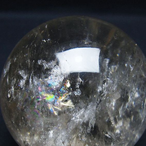 虹入り ヒマラヤ水晶 丸玉 72mm [t62-16259]