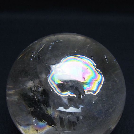 虹入り ヒマラヤ水晶 丸玉 62mm [t62-16269]