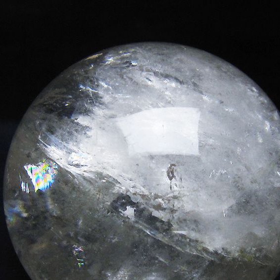 1.5Kg ヒマラヤ水晶ルチル入り 水晶 丸玉 107mm [t62-16637]