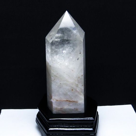 1.5Kg 虹入り ヒマラヤ水晶ファントム 六角柱[T627-6066]